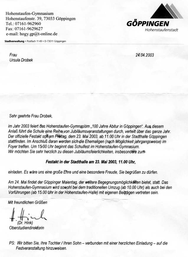 Einladung HoGy